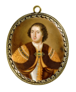 Портрет царя Петра Алексеевича джосиас барбетт 17 век